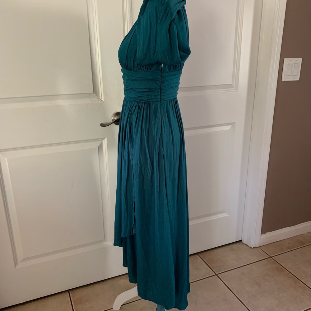 Anthropologie Teal High Low Dress - Picture 9 of 15